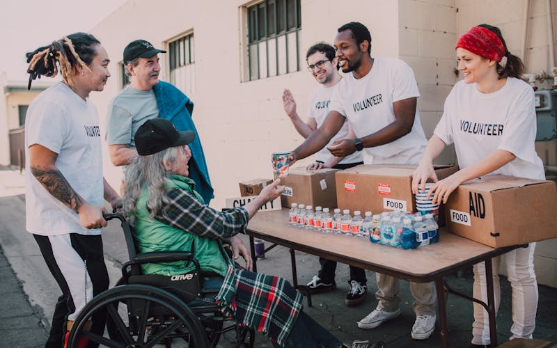 Winter coat distribution